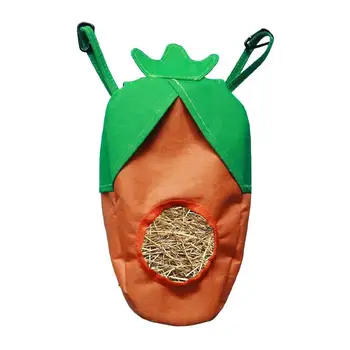  Мешок для кормушки для сена Подвесной диспенсер для сена Кормушка для кроликов Многоразовая сумка для кормления сена с одним отверстием для ежей Хомяки Гвинея