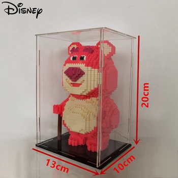 1280 шт. Disney Toy Story Lotso Bear Клубничная фигурка Модель строительных блоков Сборка Подарочные игрушки для детей с дисплеем