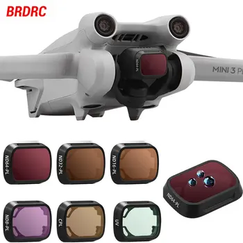 BRDRC Объективные фильтры для DJI Mini 3 PRO UV CPL ND8 ND16 ND32 ND64 / PL Водонепроницаемые устойчивые к царапинам фильтры Комплект аксессуаров для дронов