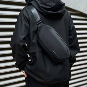 Новая многофункциональная сумка через плечо для мужчин Противоугонная молния 7,9 дюйма IPad Водонепроницаемая нагрудная сумка Lightweigt